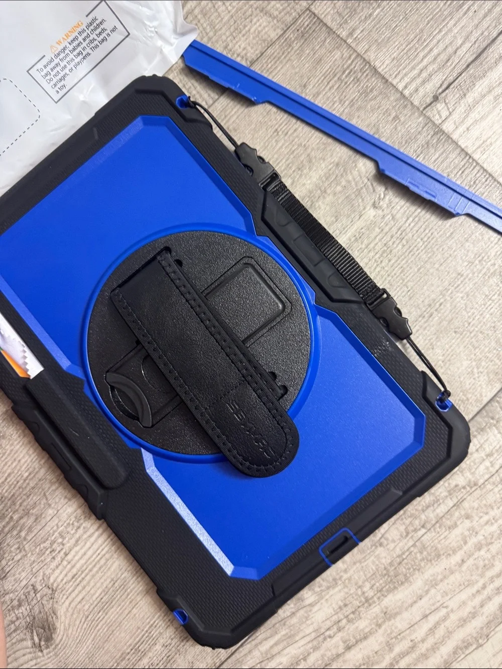 Seymac case for Samsung galaxy Rugged Blue Tablet Case — Protective 3-Layer